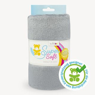 Pluche SuperSoft SNUUGLY [ 1 x 0,75 m | 5 mm ] - grijs | Kullaloo, 