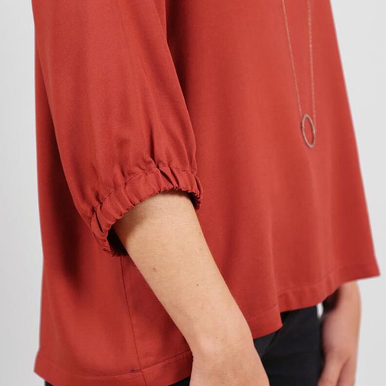 FRAU HOLLY - wijde blouse met geplooide mouwzoom, Studio Schnittreif  | XS -  XXL,  image number 4