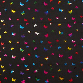 Softshell Glittervlinders – zwart/kleurenmix, 