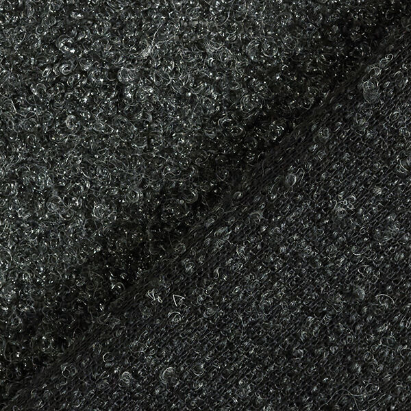 Bouclé zilverglans – anthraciet/zilver,  image number 3