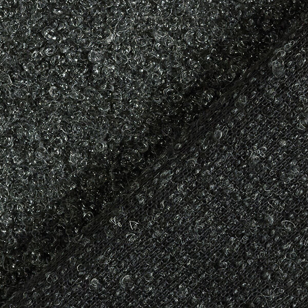 Bouclé zilverglans – anthraciet/zilver, image number 3