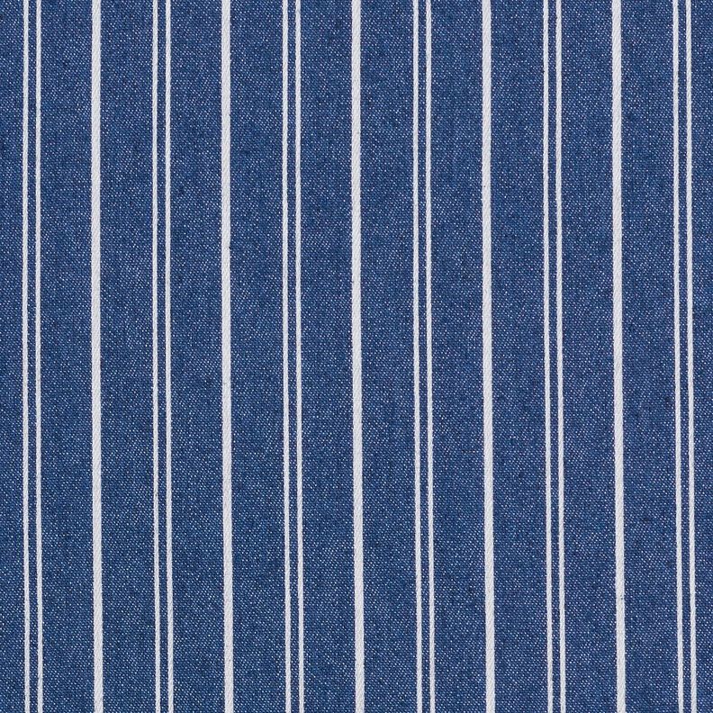 Lichte stretch jeans krijtstrepen – jeansblauw,  image number 1