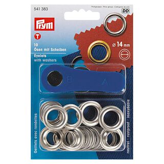 Ogen en ringen [Ø 14 mm] | Prym – zilver, 