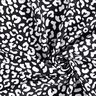 Badpakstof abstracte luipaardvlekken – zwart blauw/wit,  thumbnail number 3