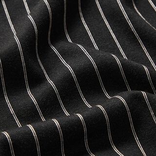 Romaniet jersey dubbele naaldstrepen – zwart, 