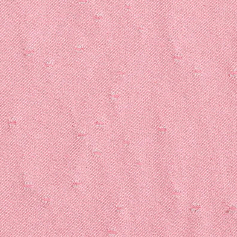 Denim katoen mix destroyed look – roze,  image number 4
