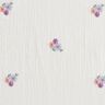 Mousseline/dubbel gehaakte stoffen opgestikte bloemen | Poppy Fabrics – wit,  thumbnail number 1