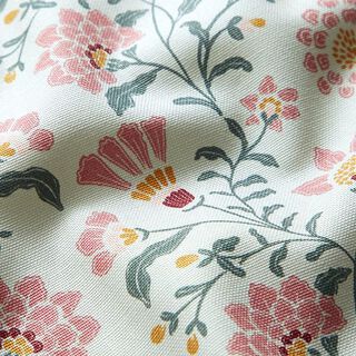Gecoate katoen Bloemen – mintgroen, 