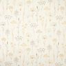Decostof Half panama Gedroogde bloemen – lichtbeige,  thumbnail number 1