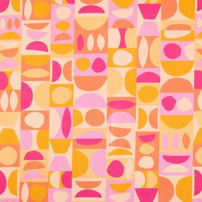 Decostof Half panama kleurrijke variaties – lichtgeel/pastelviolet, 