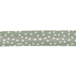 Biasband verspreide stippen [20 mm] – licht kaki, 