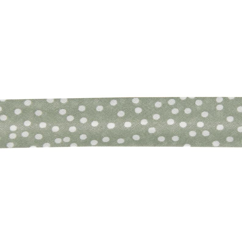 Biasband verspreide stippen [20 mm] – licht kaki,  image number 1