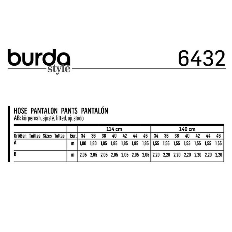 Broek | 7/8-broek, Burda 6432 | 34 - 46,  image number 5