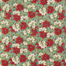 Decostof Gobelin Tweekleurige kerststerren – lichtbeige/rood,  thumbnail number 1