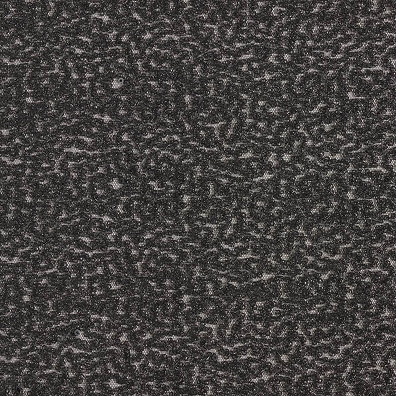 Paillettenstof slangenlijnen – zwart,  image number 1