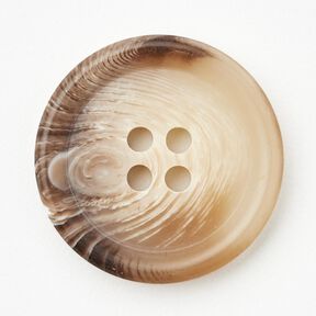 4-gats knoop rond [Ø 25 mm] – natuur/donkerbruin, 