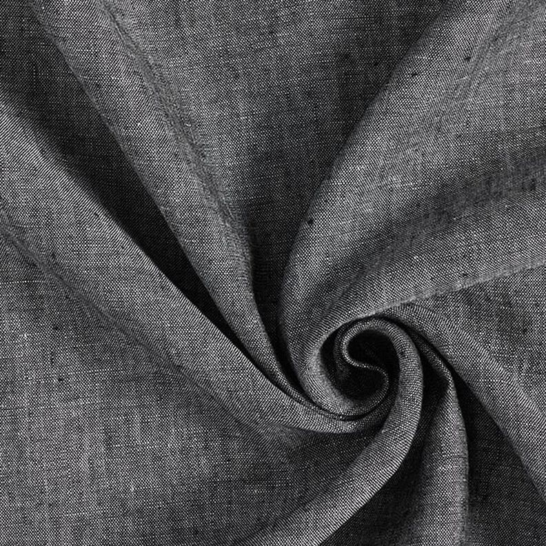Half linnen melange – zwart,  image number 1