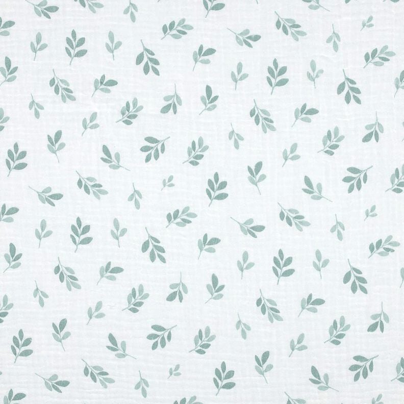 Mousseline/dubbel gehaakte stoffen Takken | Poppy Fabrics – wit/riet,  image number 1