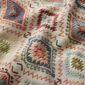 Decostof Jacquard Indiaas tapijt – lichtbeige, 