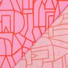 Katoen voile Town | Nerida Hansen – pastelviolet/vuurrood,  thumbnail number 4