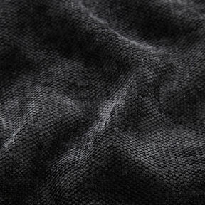 Thermische gordijnstof Chenille – zwart, 