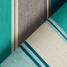 Outdoorstof Canvas gemengde strepen – blauwe spar/greige,  thumbnail number 4