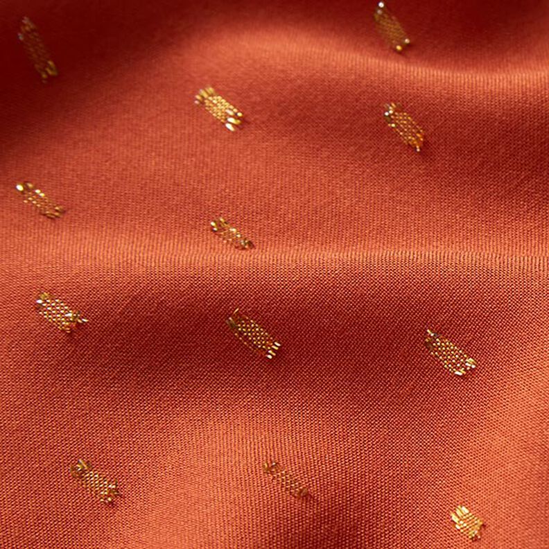 Viscose glitterdruppels – terracotta,  image number 3