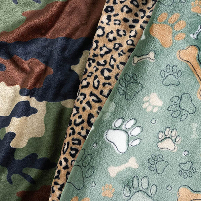 Gezellige fleece Luipaardpatroon – middelbruin, image number 5
