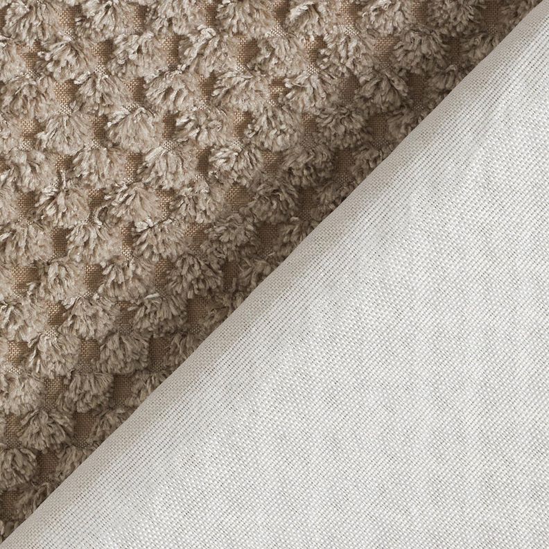 Bekledingsstof zacht structuurpatroon – taupe,  image number 3