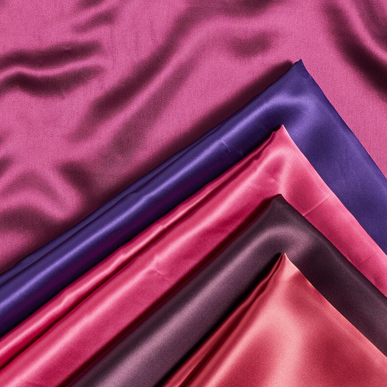 Satijnen voering effen – intens roze,  image number 4