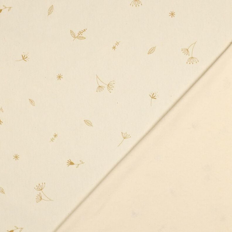 GOTS Katoenjersey Takken en planten | Poppy Fabrics – creme/reekalf,  image number 4