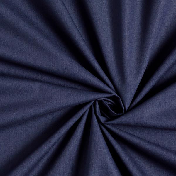 Katoenpopeline Effen – marineblauw,  image number 1