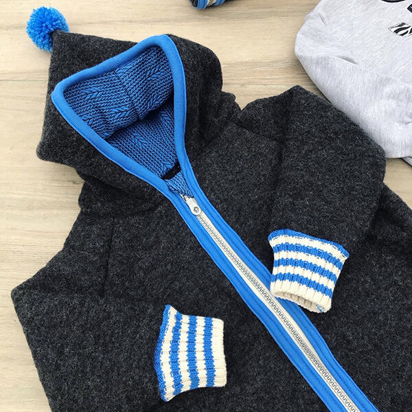 GOTS Merino wolfleece kbT biologische wol | Albstoffe – anthraciet, image number 6