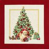 Decopaneel Gobelin Hond op feestdag – lichtbeige/rood,  thumbnail number 1
