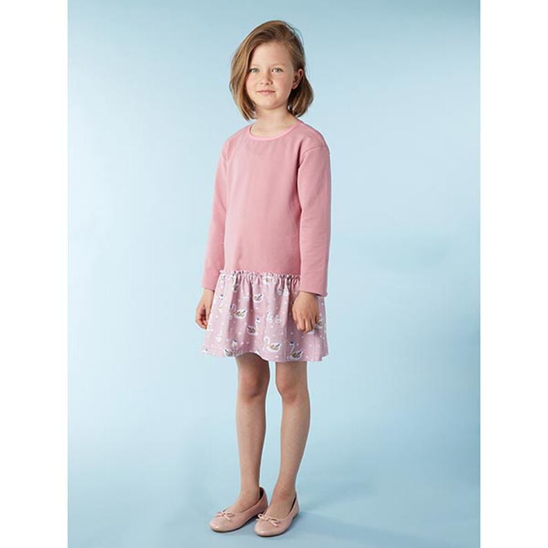 Lichte French Terry effen – donker oudroze,  image number 6