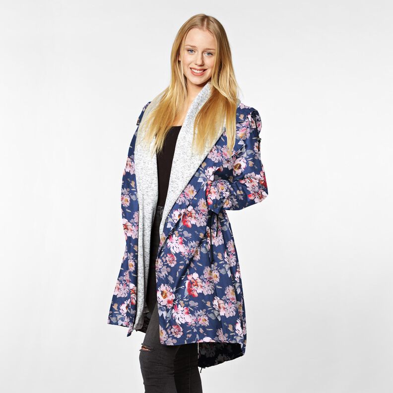 Softshell Bloemen – indigo/roze,  image number 5