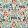 Decostof Gobelin symmetrische ranken – lichtbeige/turkoois,  thumbnail number 1