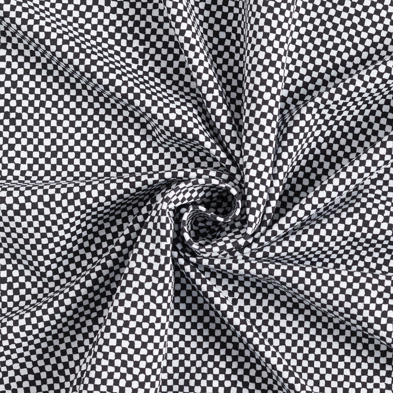 GOTS Katoenjersey Mini geruit | TCC x LOOKS by Wolfgang Joop – zwart/wit,  image number 5