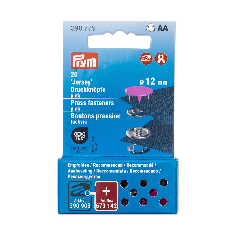 Jersey drukknopen [12 mm] | Prym – pink,  image number 3