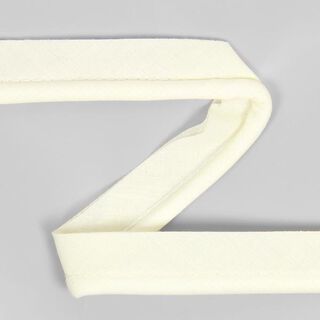 Katoenen paspelband [20 mm] - wol-wit, 