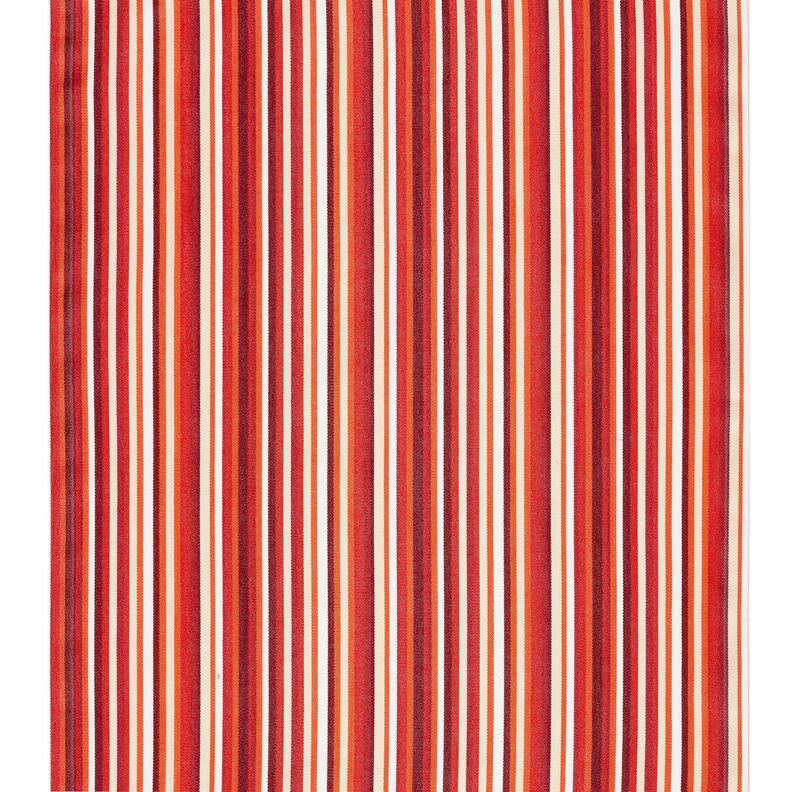 Outdoor Ligstoel stof Lengtestrepen 44 cm – donkerrood/oranje,  image number 1