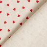 Decostof Half panama verspreide miniharten – natuur/rood,  thumbnail number 4