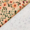 Decostof Half panama mooie bloemen – perzik/merlot,  thumbnail number 4