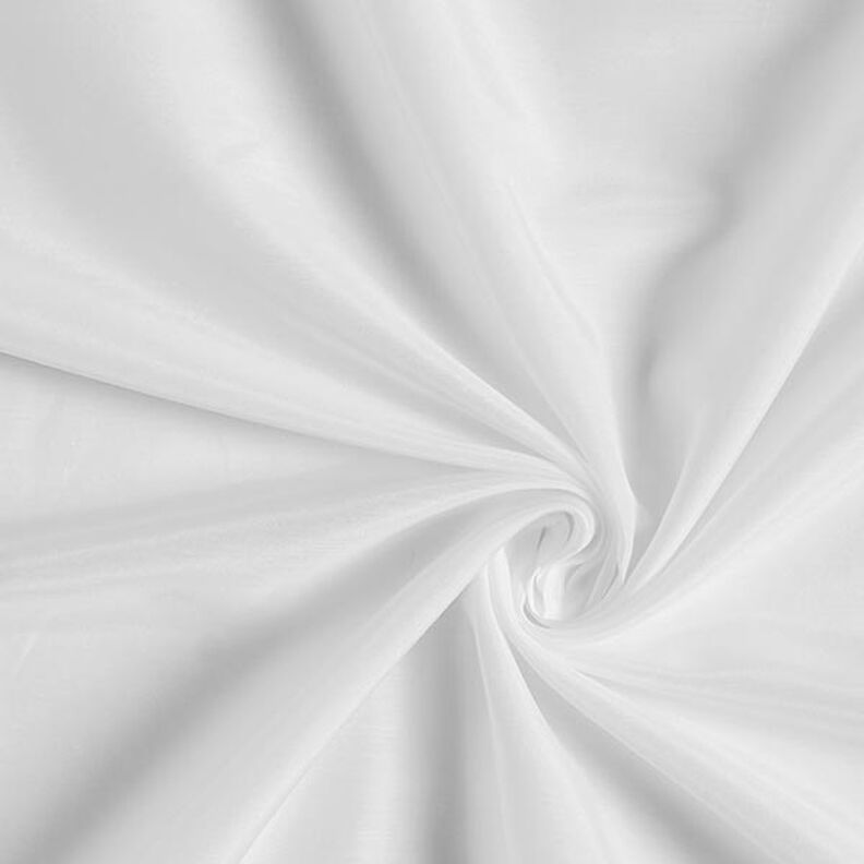 Superlicht katoen-zijdeweefsel Voile – wit,  image number 1