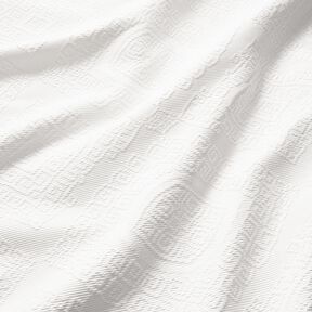 Decostof Jacquard decoratieve diamanten 275 cm – wit, 