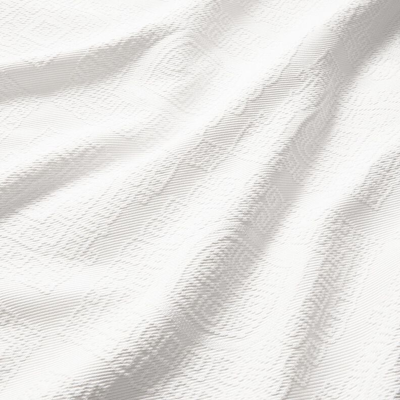 Decostof Jacquard decoratieve diamanten 275 cm – wit, image number 2