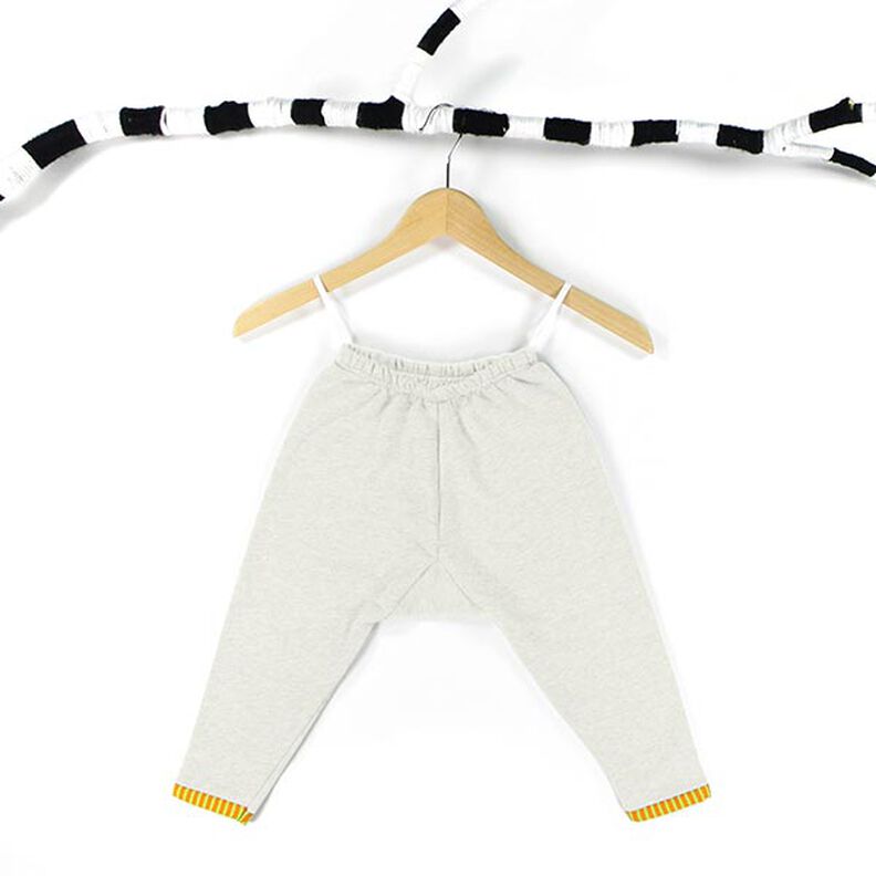 Licht katoenen sweatstof effen – ecru,  image number 4