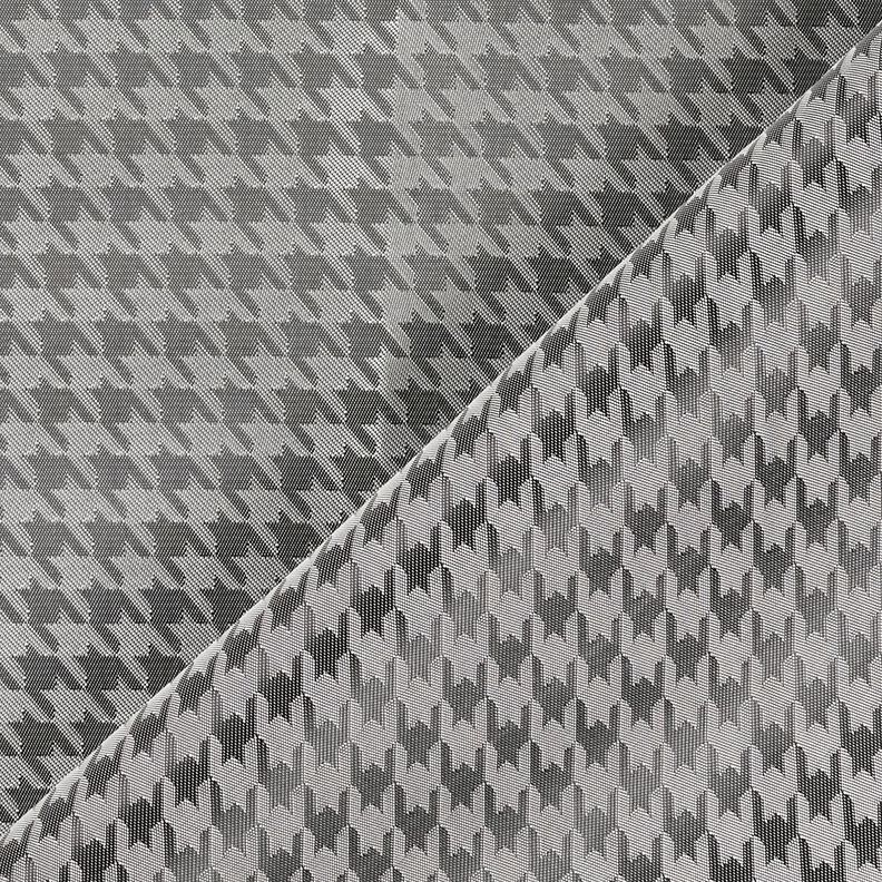 Voeringstof Jacquard Pied-de-poule – lichtgrijs/donkergrijs,  image number 4