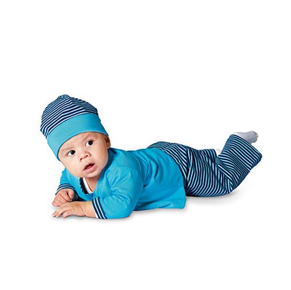 Baby-wikkelshirt / stretchbroek / muts, Burde 9451, image number 2