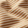 Katoenjersey smalle strepen – creme/kaneel,  thumbnail number 2